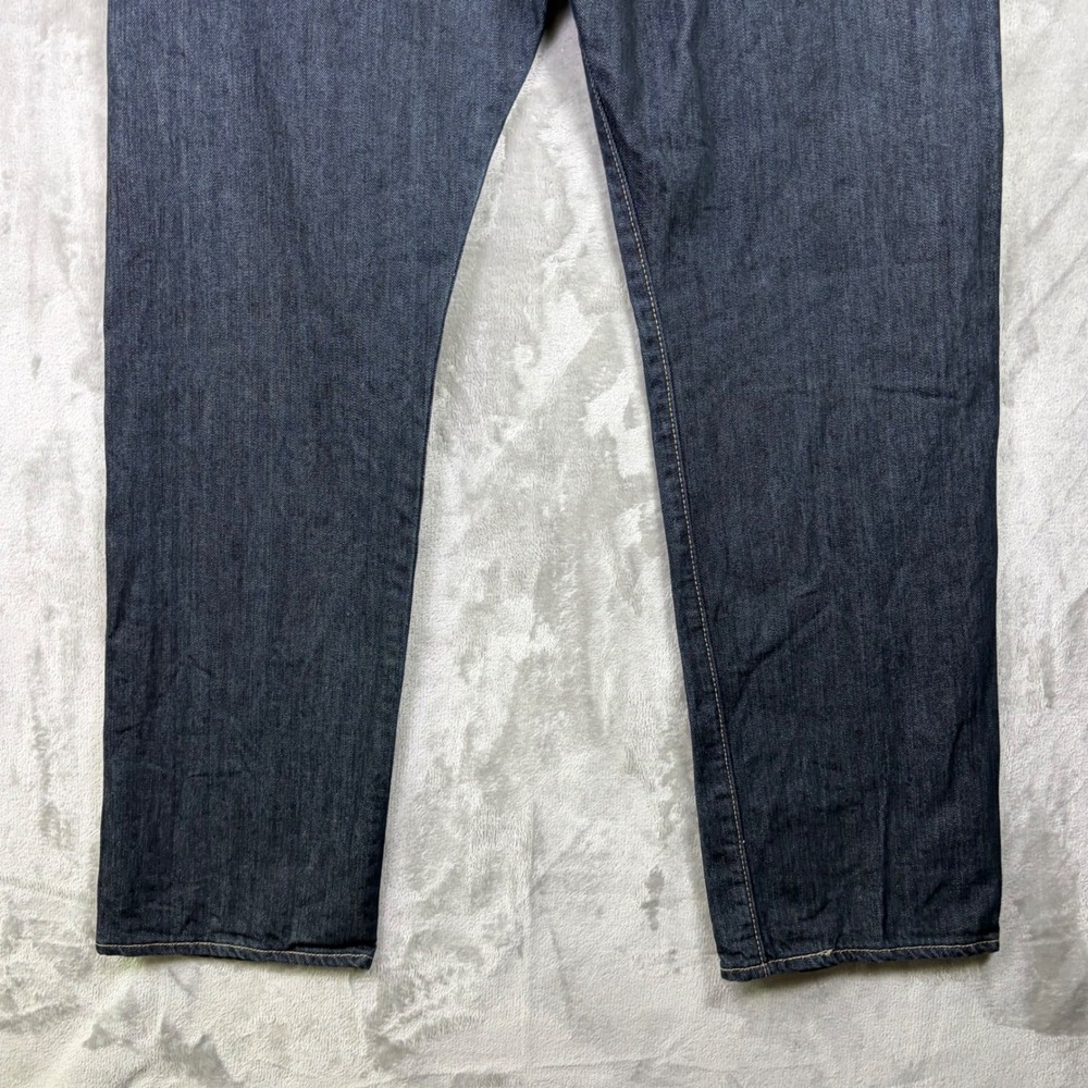 Levi 501 Jeans Dark Wash Denim Pants 36x30 Straight Leg Button Fly Mens - Picture 6 of 12